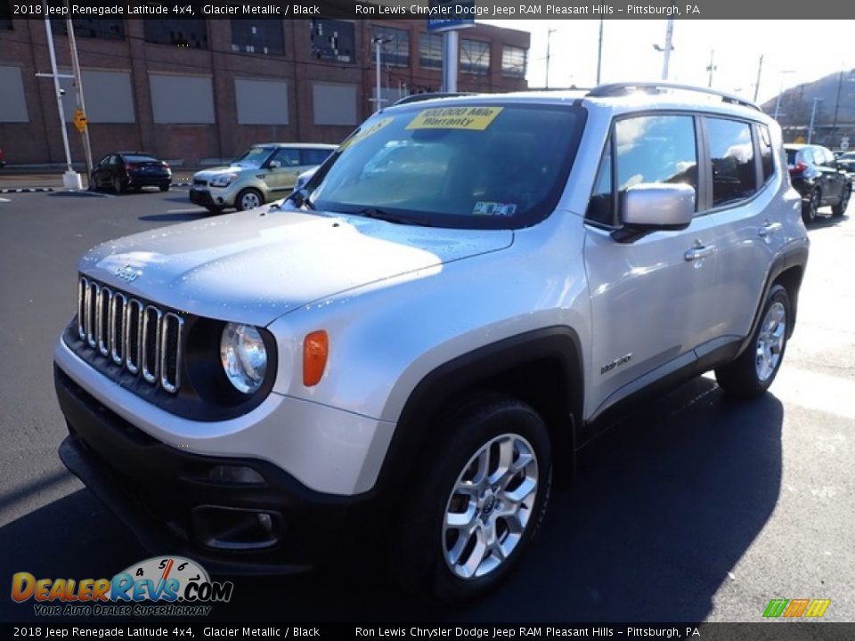 2018 Jeep Renegade Latitude 4x4 Glacier Metallic / Black Photo #7