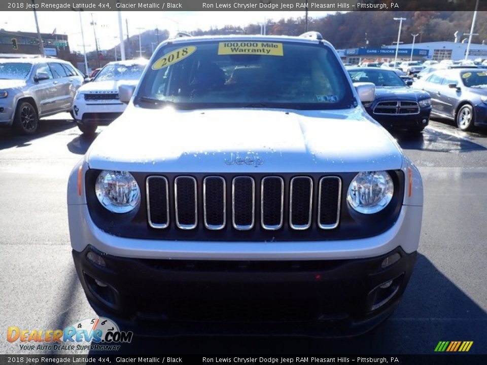 2018 Jeep Renegade Latitude 4x4 Glacier Metallic / Black Photo #8