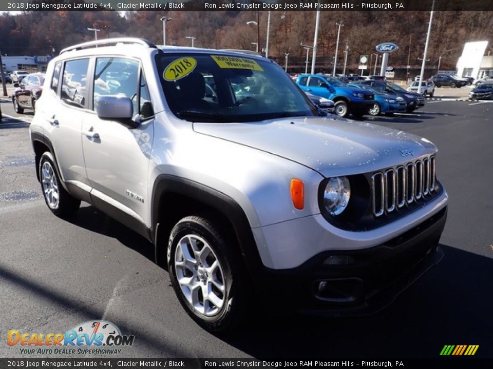 2018 Jeep Renegade Latitude 4x4 Glacier Metallic / Black Photo #9