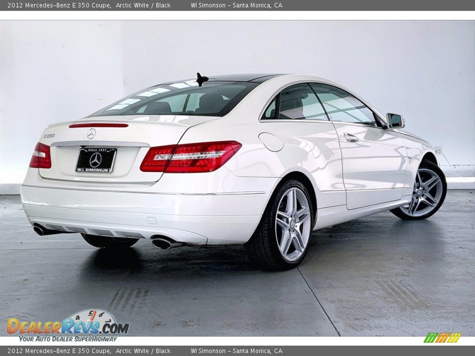 2012 Mercedes-Benz E 350 Coupe Arctic White / Black Photo #13