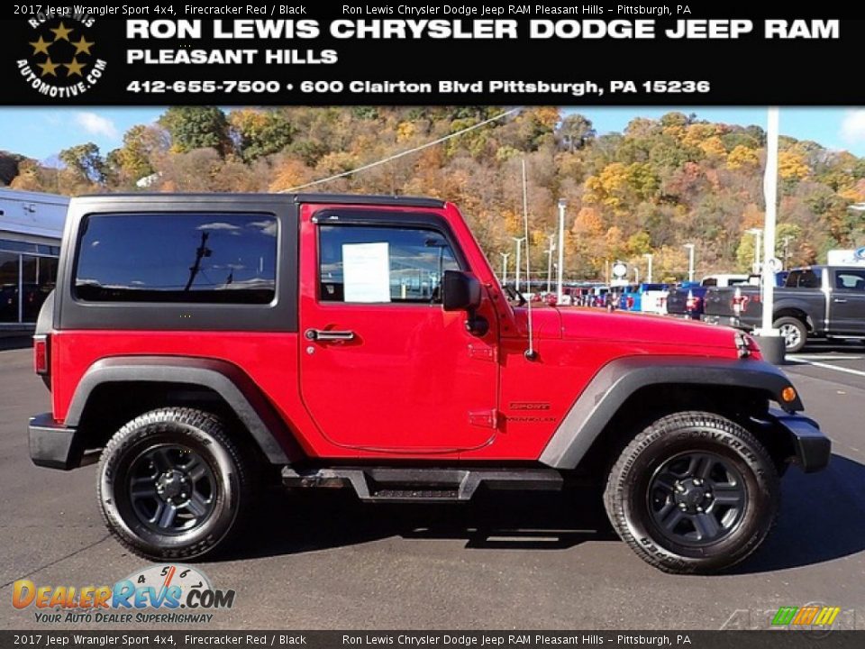 2017 Jeep Wrangler Sport 4x4 Firecracker Red / Black Photo #1