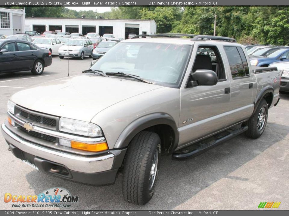 2004 Chevrolet S10 LS ZR5 Crew Cab 4x4 Light Pewter Metallic / Graphite Photo #1