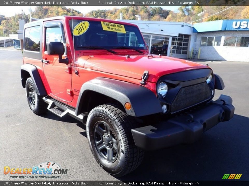 2017 Jeep Wrangler Sport 4x4 Firecracker Red / Black Photo #8