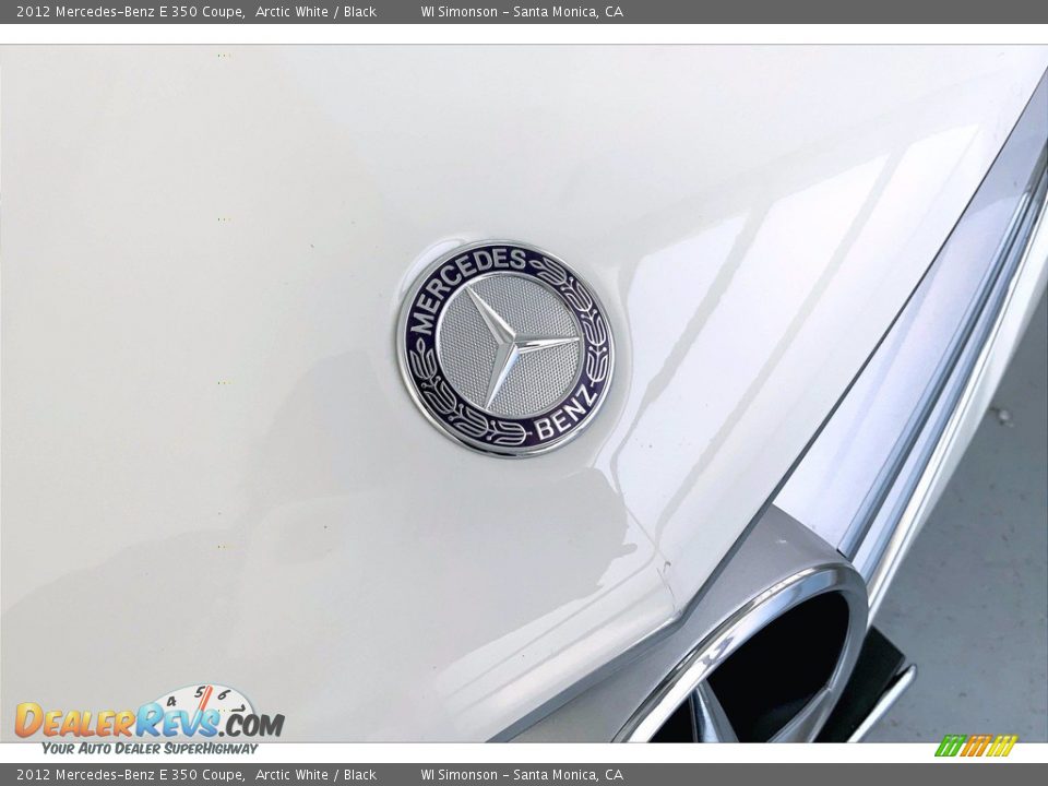 2012 Mercedes-Benz E 350 Coupe Arctic White / Black Photo #30