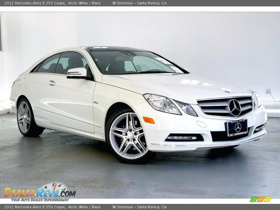 2012 Mercedes-Benz E 350 Coupe Arctic White / Black Photo #34