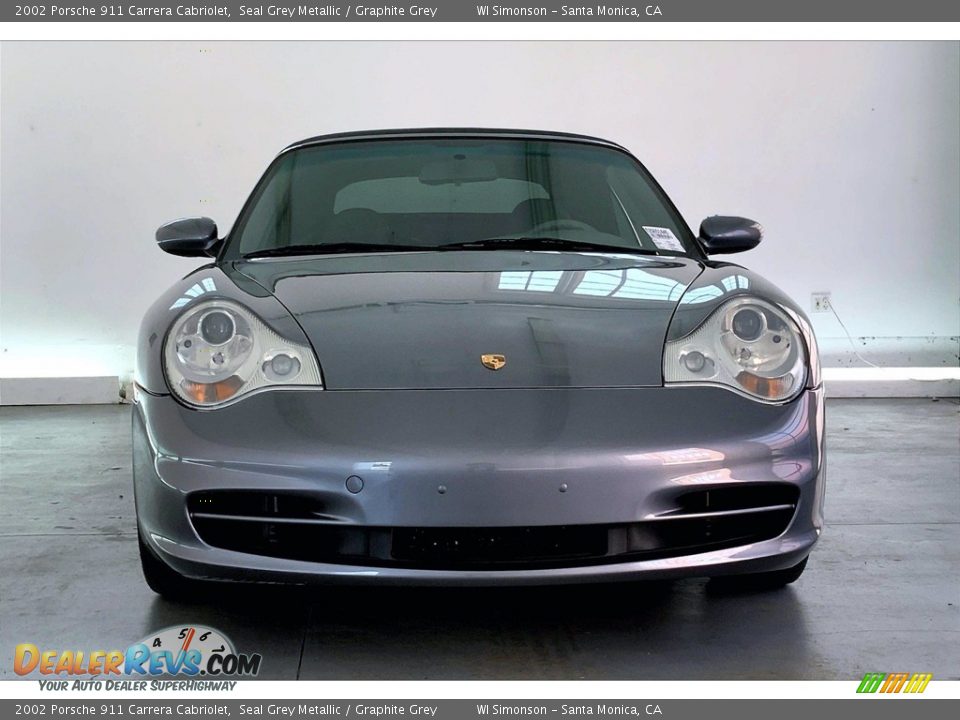 2002 Porsche 911 Carrera Cabriolet Seal Grey Metallic / Graphite Grey Photo #2