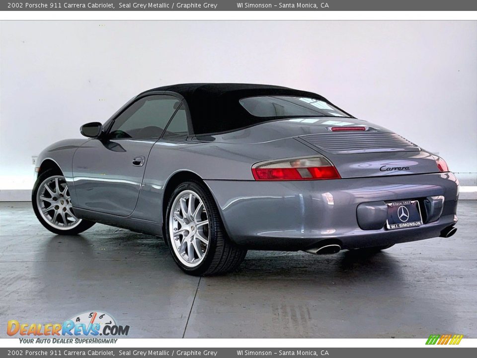 2002 Porsche 911 Carrera Cabriolet Seal Grey Metallic / Graphite Grey Photo #8