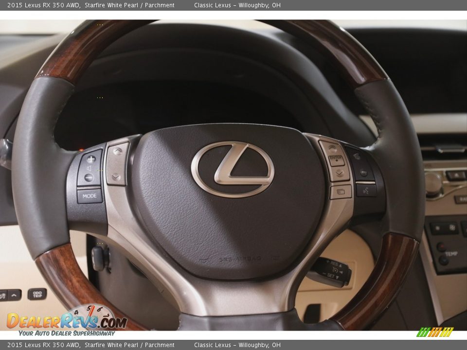 2015 Lexus RX 350 AWD Starfire White Pearl / Parchment Photo #7