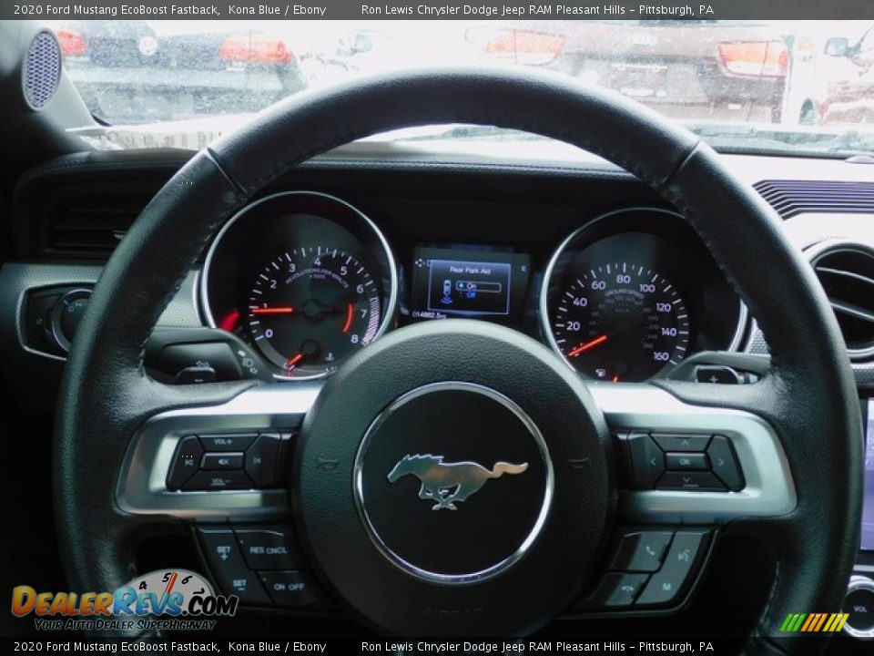 2020 Ford Mustang EcoBoost Fastback Kona Blue / Ebony Photo #19