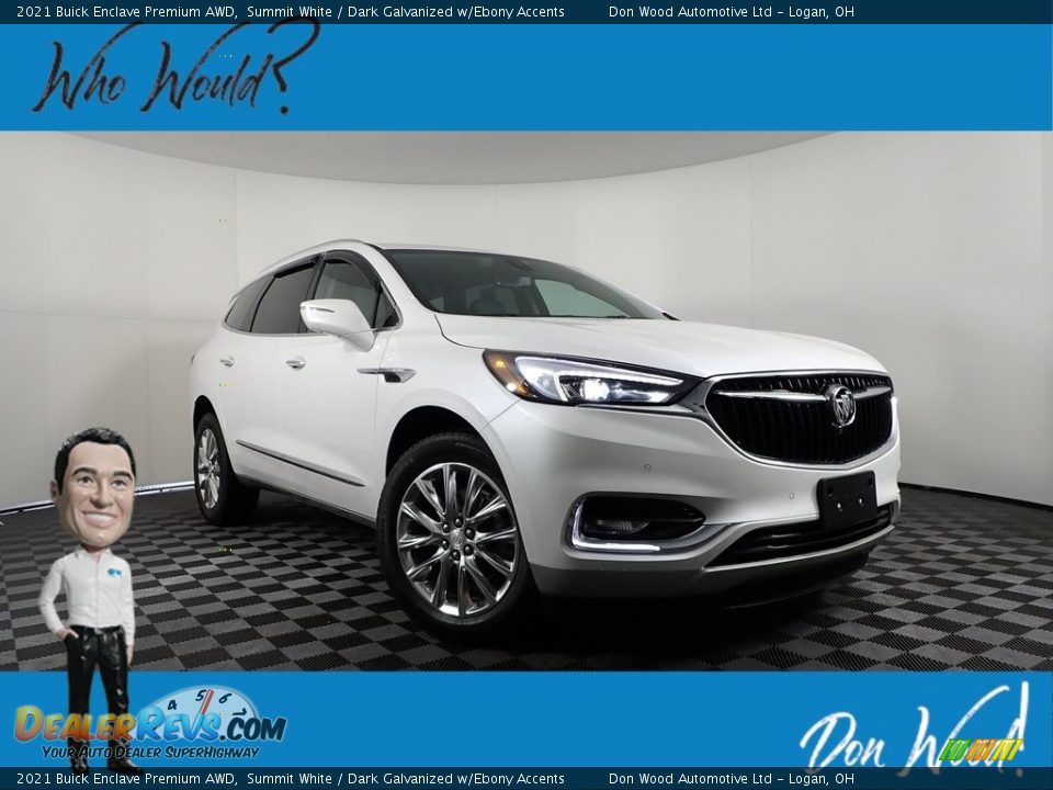 2021 Buick Enclave Premium AWD Summit White / Dark Galvanized w/Ebony Accents Photo #1