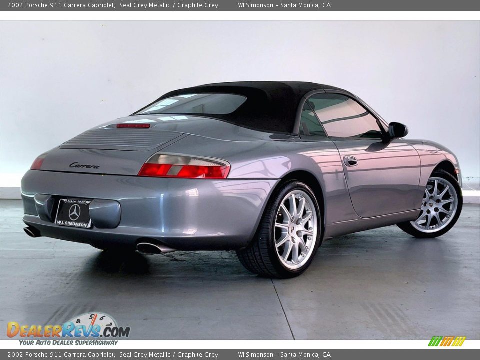 2002 Porsche 911 Carrera Cabriolet Seal Grey Metallic / Graphite Grey Photo #11