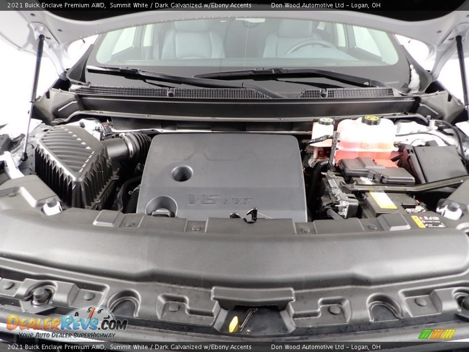 2021 Buick Enclave Premium AWD Summit White / Dark Galvanized w/Ebony Accents Photo #8