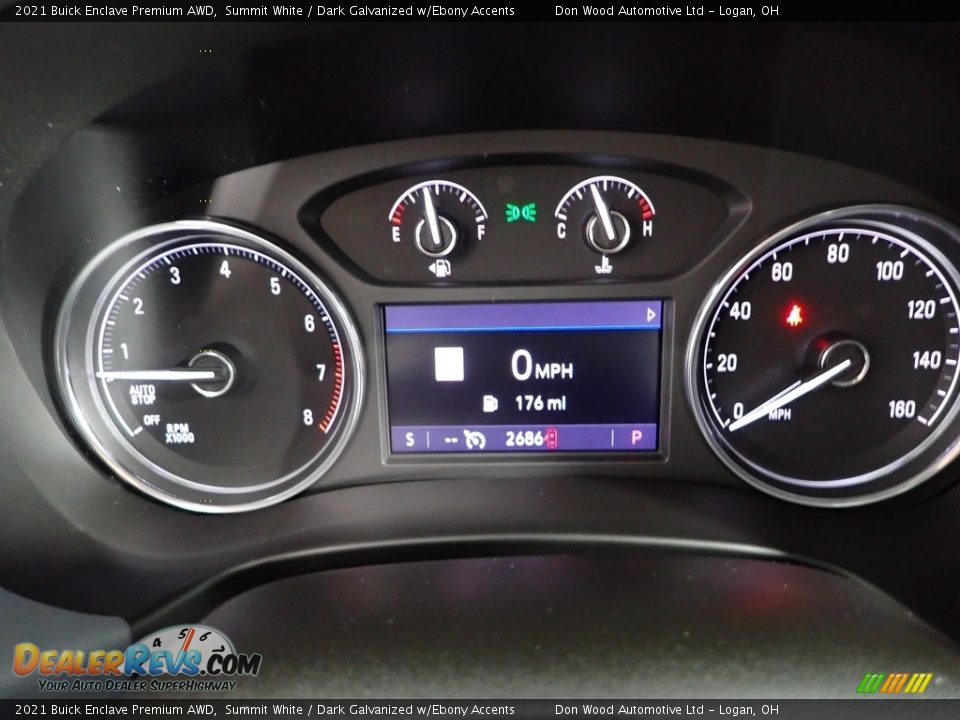 2021 Buick Enclave Premium AWD Summit White / Dark Galvanized w/Ebony Accents Photo #23