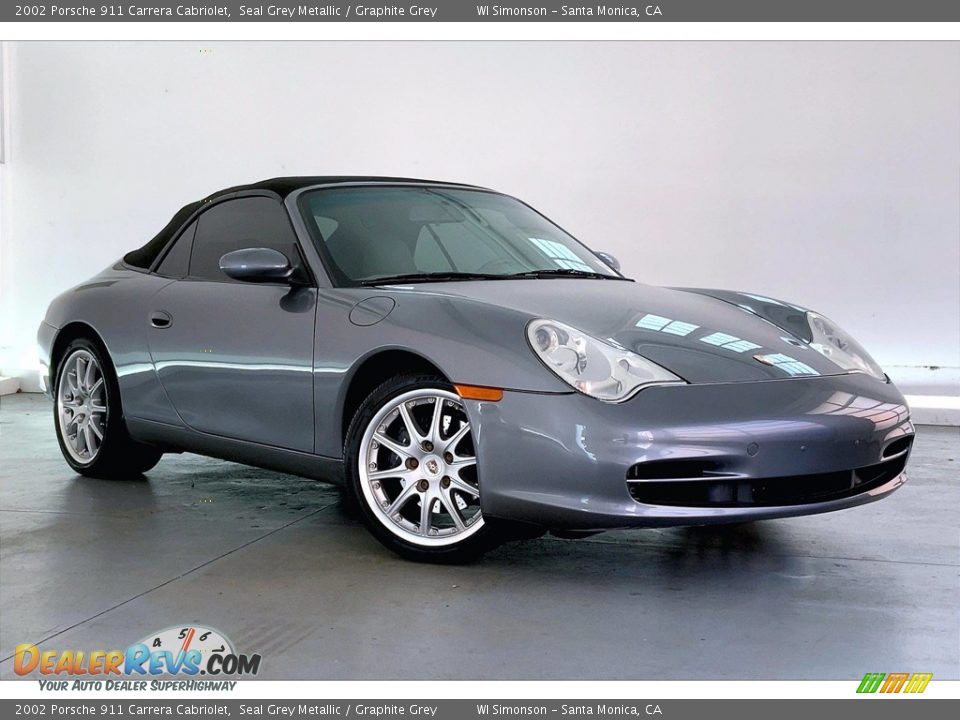 2002 Porsche 911 Carrera Cabriolet Seal Grey Metallic / Graphite Grey Photo #29