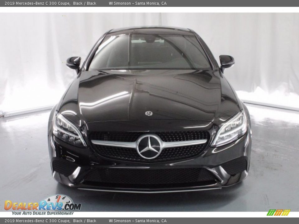 2019 Mercedes-Benz C 300 Coupe Black / Black Photo #2