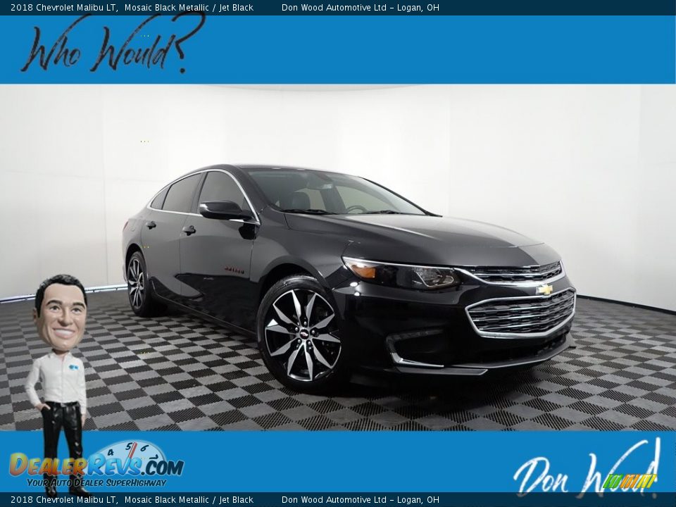 2018 Chevrolet Malibu LT Mosaic Black Metallic / Jet Black Photo #1