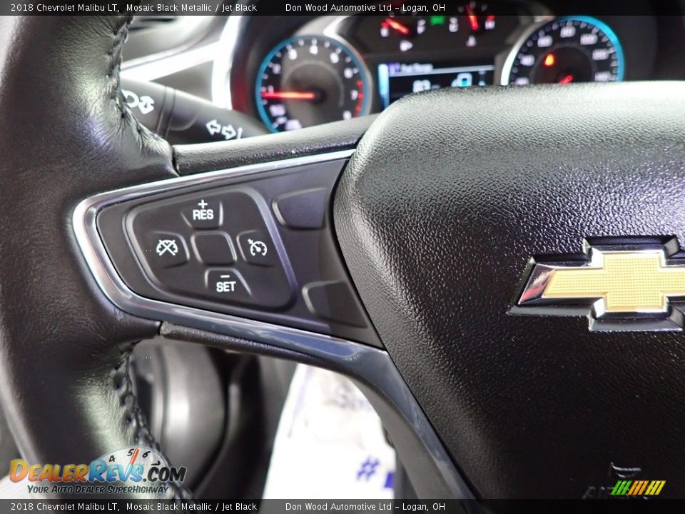 2018 Chevrolet Malibu LT Mosaic Black Metallic / Jet Black Photo #20