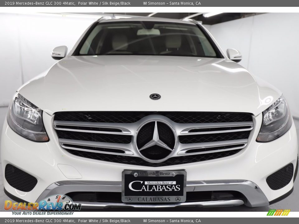 2019 Mercedes-Benz GLC 300 4Matic Polar White / Silk Beige/Black Photo #16