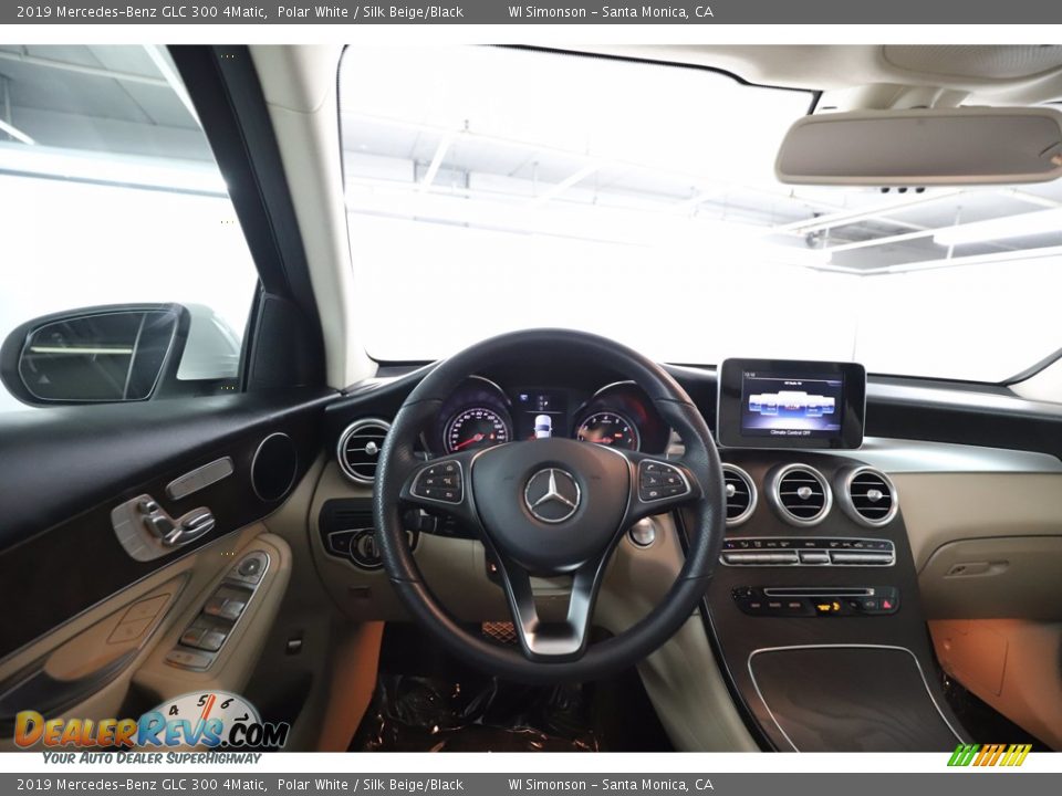 2019 Mercedes-Benz GLC 300 4Matic Polar White / Silk Beige/Black Photo #24