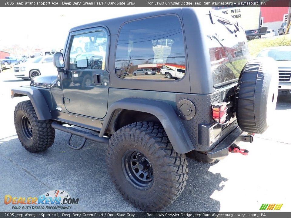 2005 Jeep Wrangler Sport 4x4 Deep Beryl Green Pearl / Dark Slate Gray Photo #3