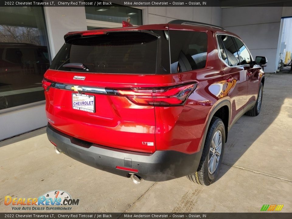 2022 Chevrolet Traverse LT Cherry Red Tintcoat / Jet Black Photo #4