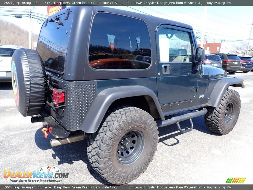 2005 Jeep Wrangler Sport 4x4 Deep Beryl Green Pearl / Dark Slate Gray Photo #7