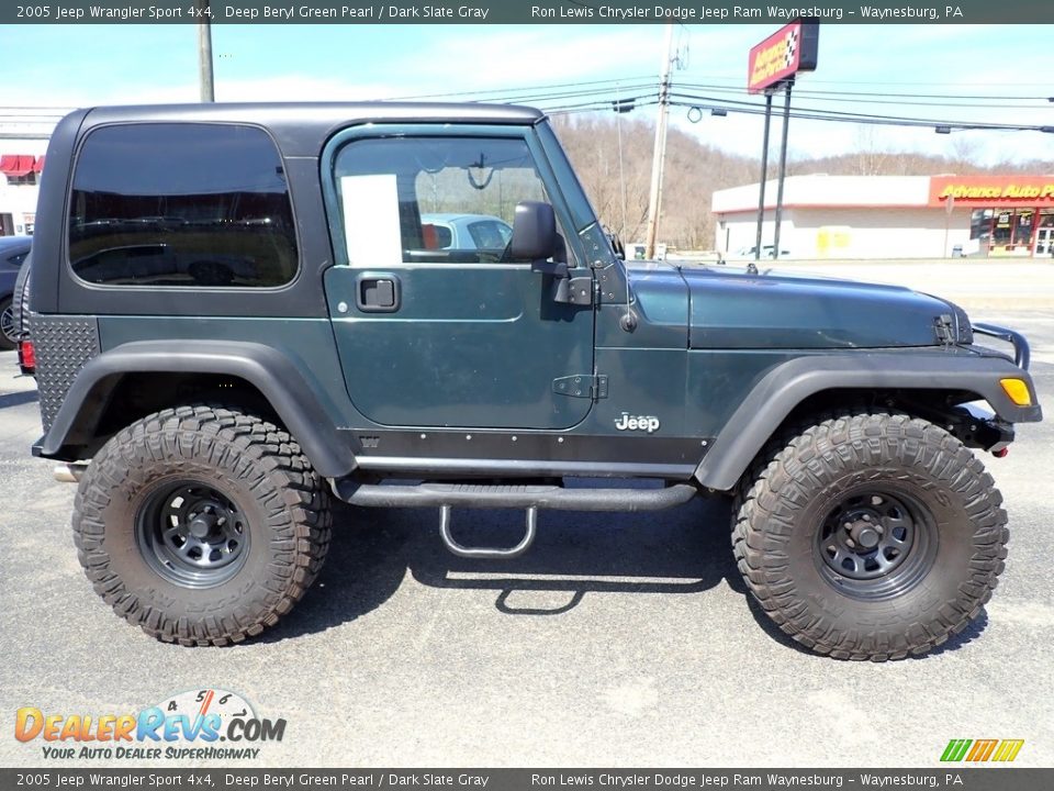 2005 Jeep Wrangler Sport 4x4 Deep Beryl Green Pearl / Dark Slate Gray Photo #8