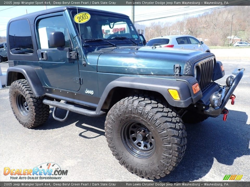 2005 Jeep Wrangler Sport 4x4 Deep Beryl Green Pearl / Dark Slate Gray Photo #9