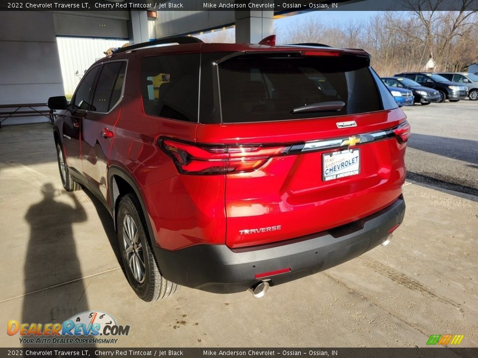 2022 Chevrolet Traverse LT Cherry Red Tintcoat / Jet Black Photo #9