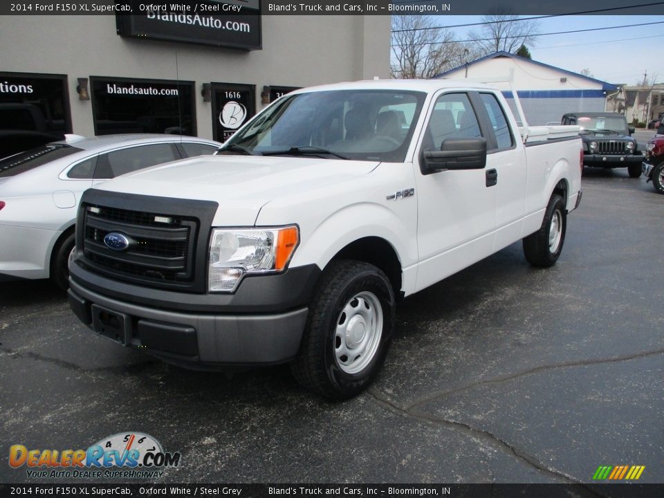 2014 Ford F150 XL SuperCab Oxford White / Steel Grey Photo #2