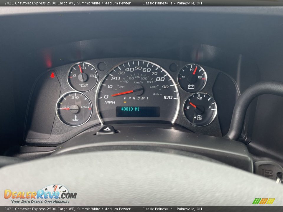 2021 Chevrolet Express 2500 Cargo WT Gauges Photo #3