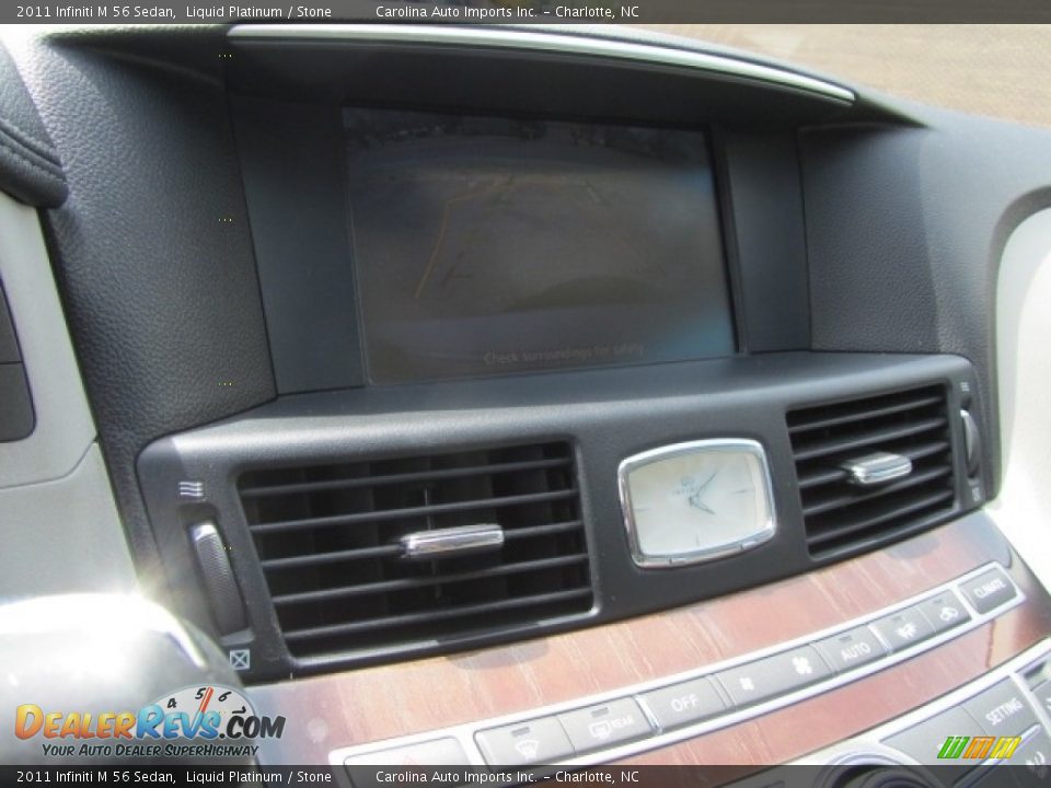 2011 Infiniti M 56 Sedan Liquid Platinum / Stone Photo #16