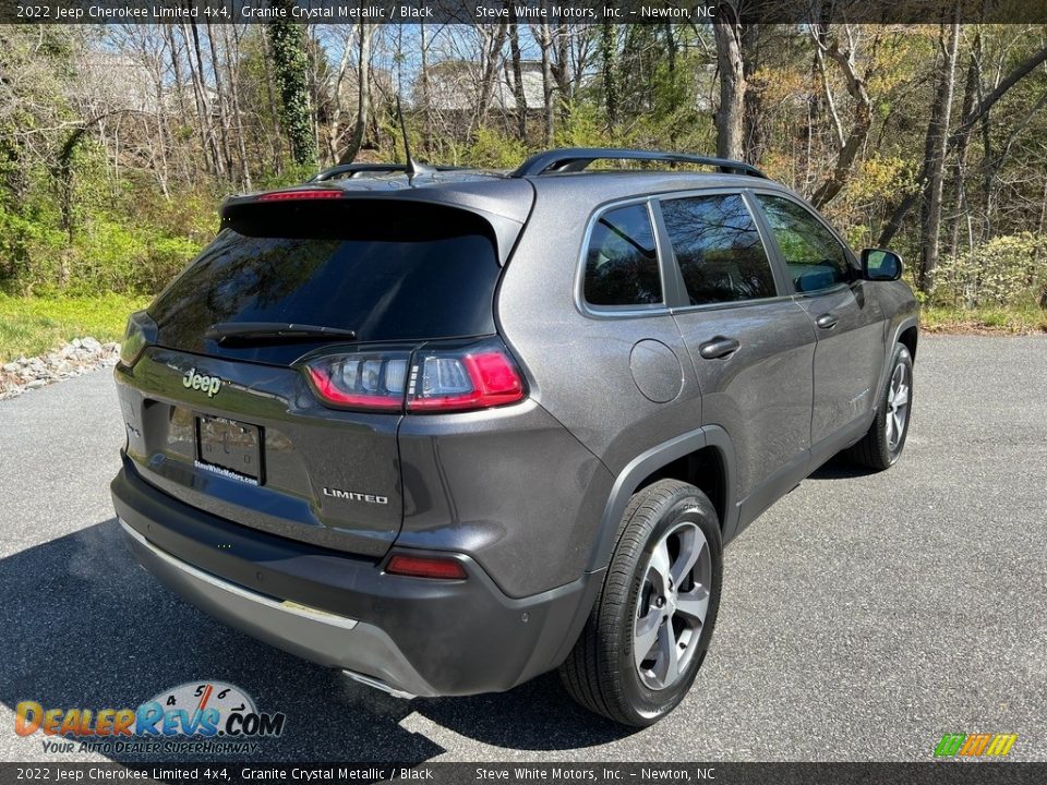 2022 Jeep Cherokee Limited 4x4 Granite Crystal Metallic / Black Photo #6