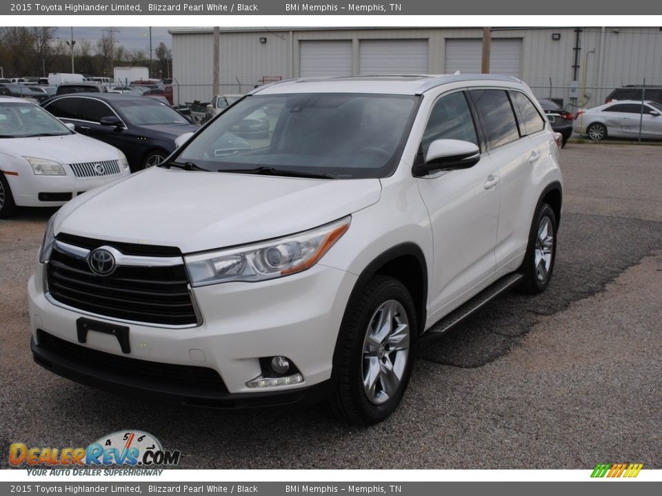 2015 Toyota Highlander Limited Blizzard Pearl White / Black Photo #1