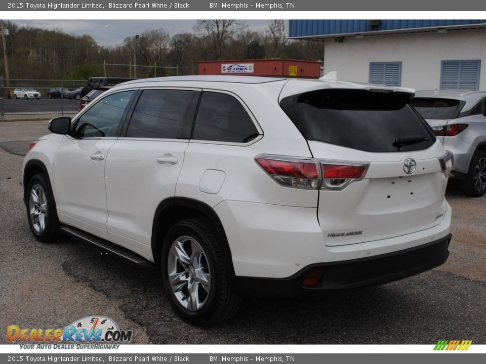 2015 Toyota Highlander Limited Blizzard Pearl White / Black Photo #3