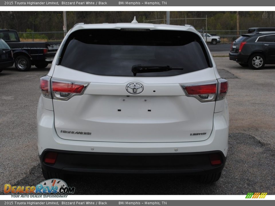 2015 Toyota Highlander Limited Blizzard Pearl White / Black Photo #4