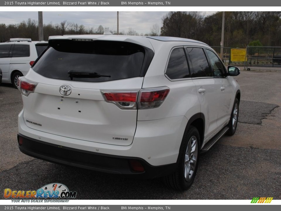 2015 Toyota Highlander Limited Blizzard Pearl White / Black Photo #5