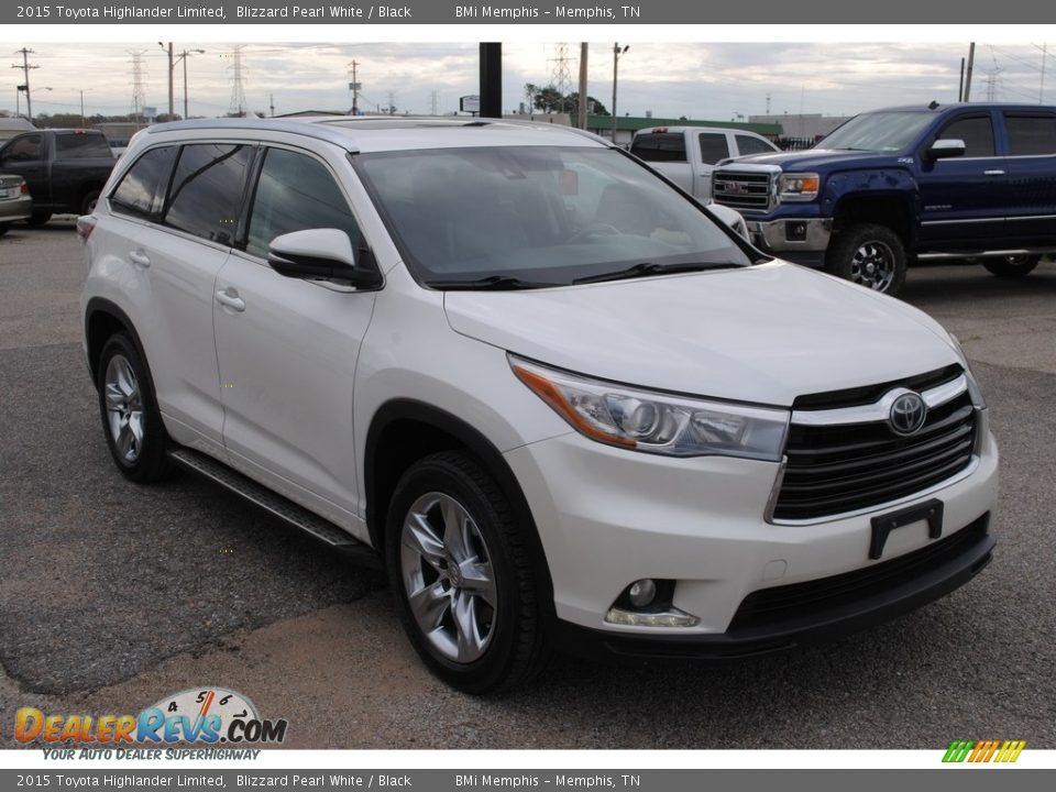 2015 Toyota Highlander Limited Blizzard Pearl White / Black Photo #7