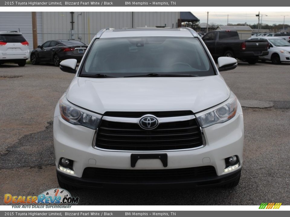 2015 Toyota Highlander Limited Blizzard Pearl White / Black Photo #8