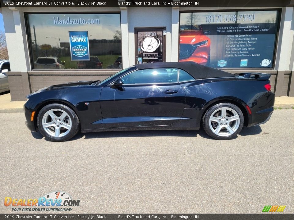 2019 Chevrolet Camaro LT Convertible Black / Jet Black Photo #2