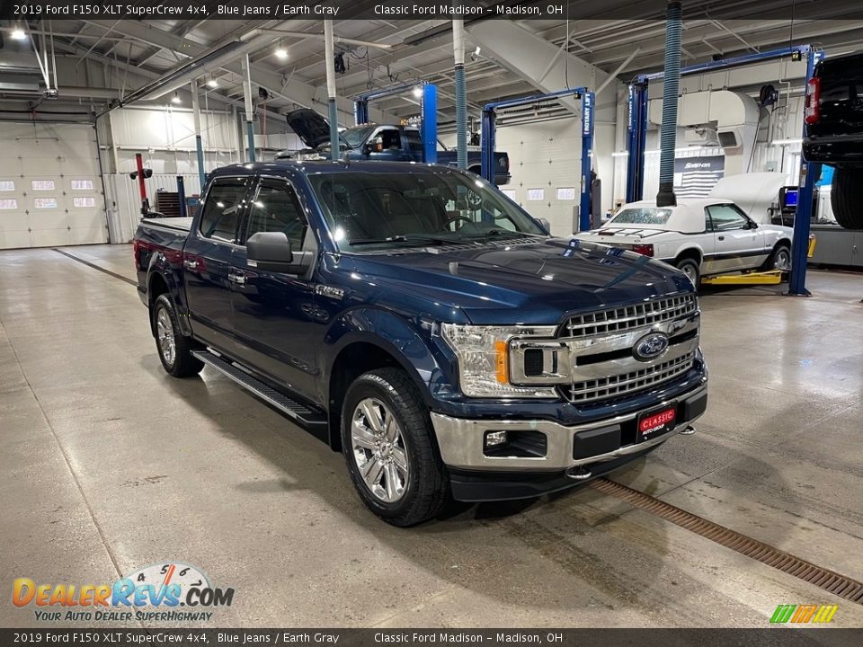 2019 Ford F150 XLT SuperCrew 4x4 Blue Jeans / Earth Gray Photo #3