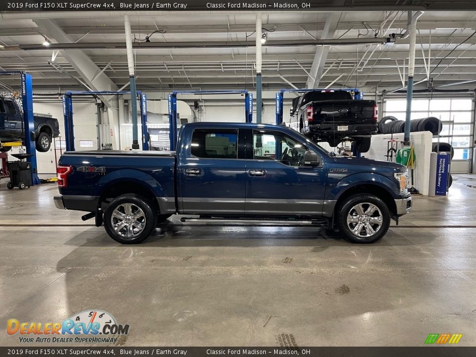 2019 Ford F150 XLT SuperCrew 4x4 Blue Jeans / Earth Gray Photo #4