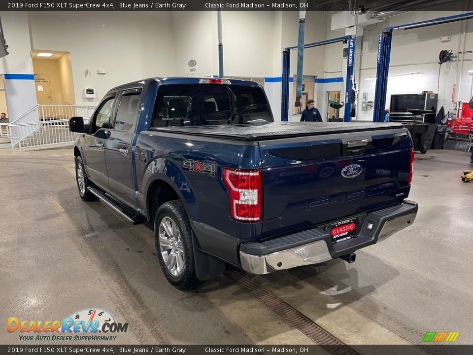 2019 Ford F150 XLT SuperCrew 4x4 Blue Jeans / Earth Gray Photo #7