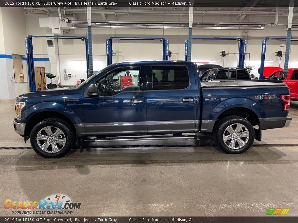 2019 Ford F150 XLT SuperCrew 4x4 Blue Jeans / Earth Gray Photo #8