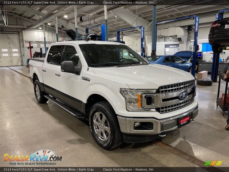 2019 Ford F150 XLT SuperCrew 4x4 Oxford White / Earth Gray Photo #3