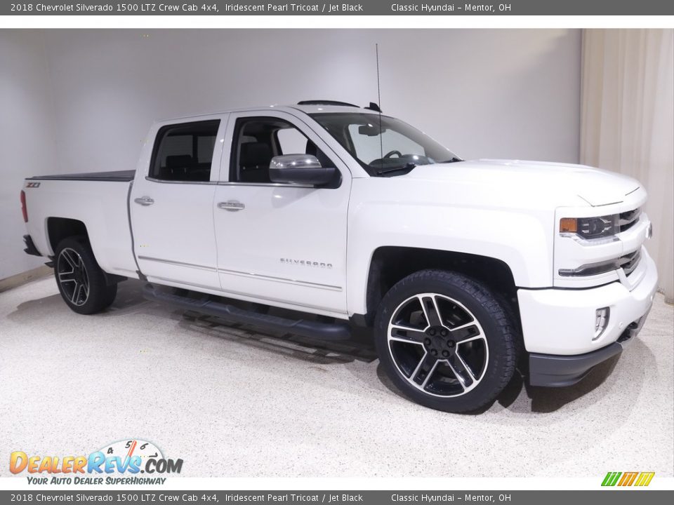 2018 Chevrolet Silverado 1500 LTZ Crew Cab 4x4 Iridescent Pearl Tricoat / Jet Black Photo #1