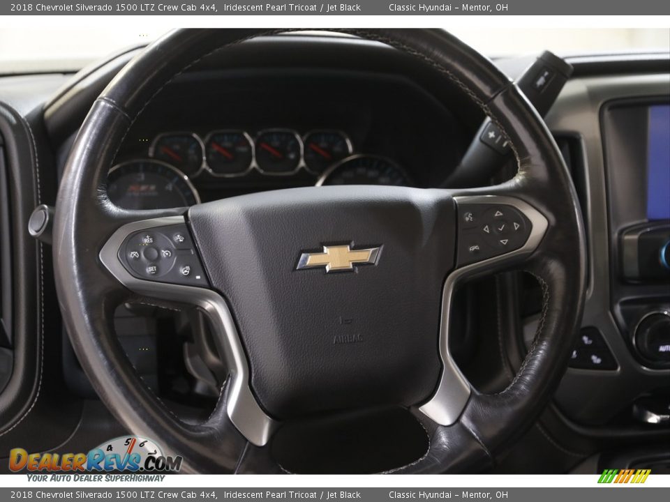 2018 Chevrolet Silverado 1500 LTZ Crew Cab 4x4 Iridescent Pearl Tricoat / Jet Black Photo #8