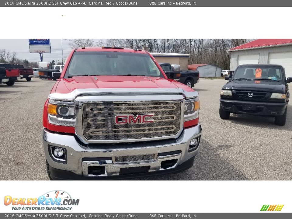 2016 GMC Sierra 2500HD SLT Crew Cab 4x4 Cardinal Red / Cocoa/Dune Photo #8