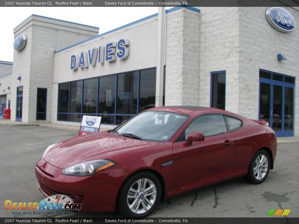 2007 Hyundai Tiburon GS Redfire Pearl / Black Photo #1