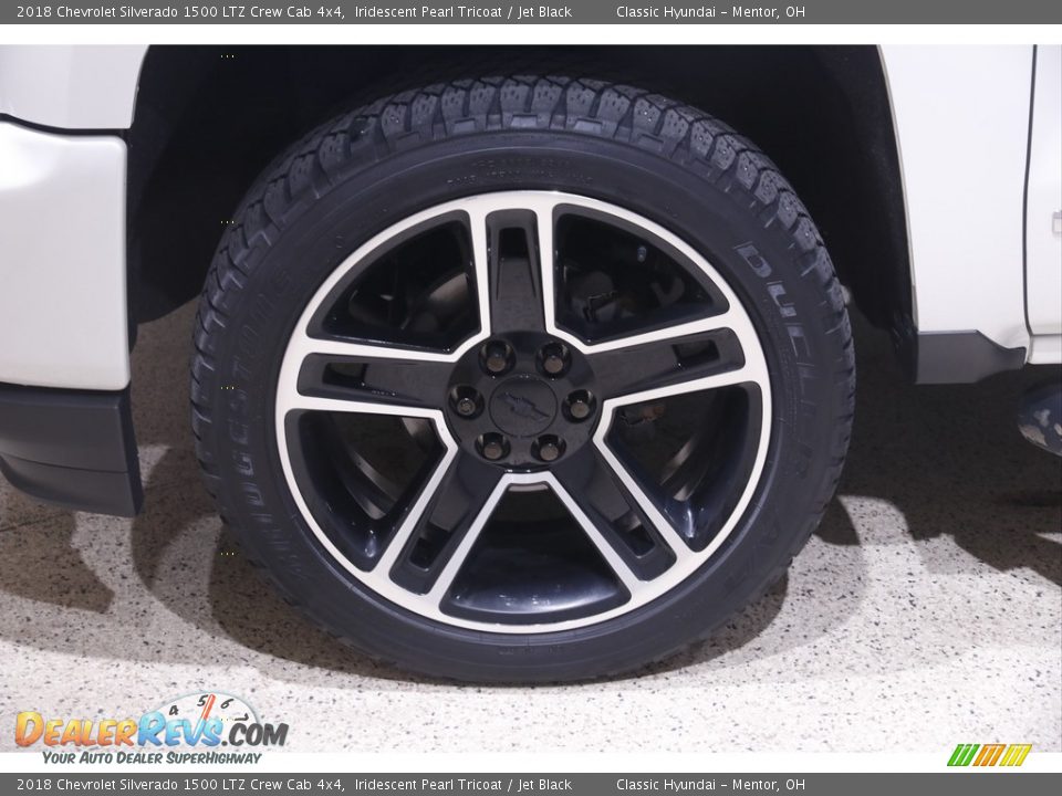 2018 Chevrolet Silverado 1500 LTZ Crew Cab 4x4 Iridescent Pearl Tricoat / Jet Black Photo #22